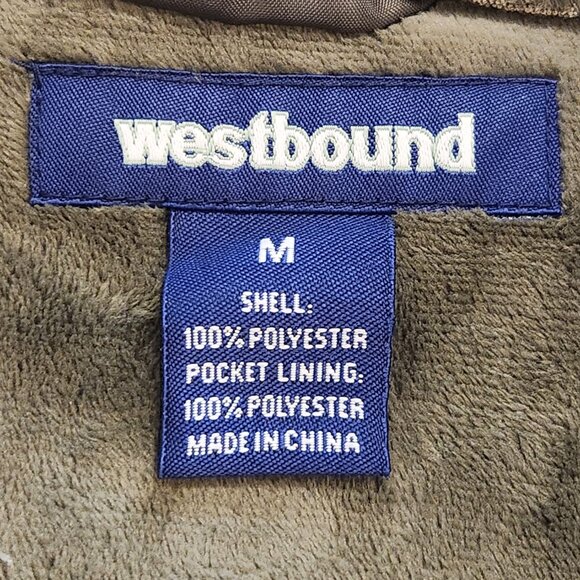Westbound Soft Smokey Green Zip Front LS Winter Coat Medium - Picture 15 of 16
